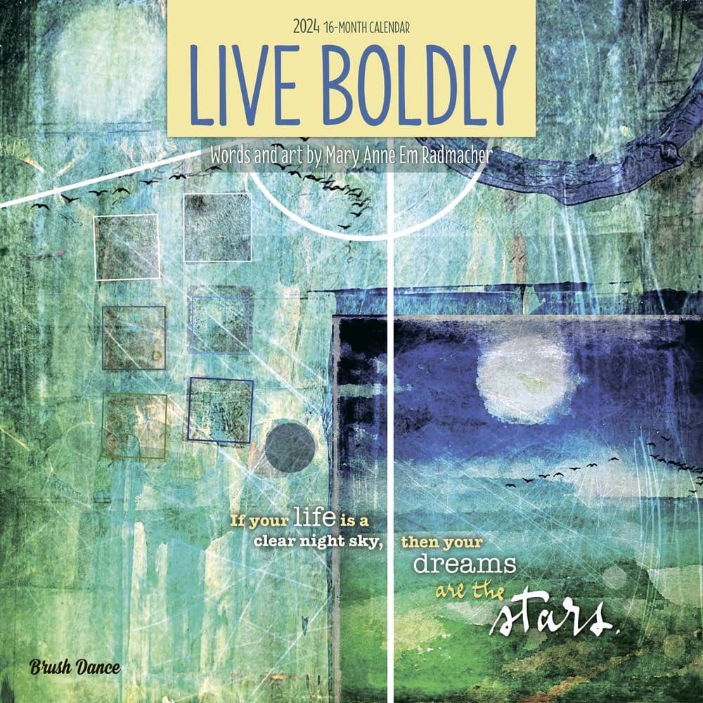 Live Boldly 2024 Wall Calendar Main Product Image width=&quot;1000&quot; height=&quot;1000&quot;