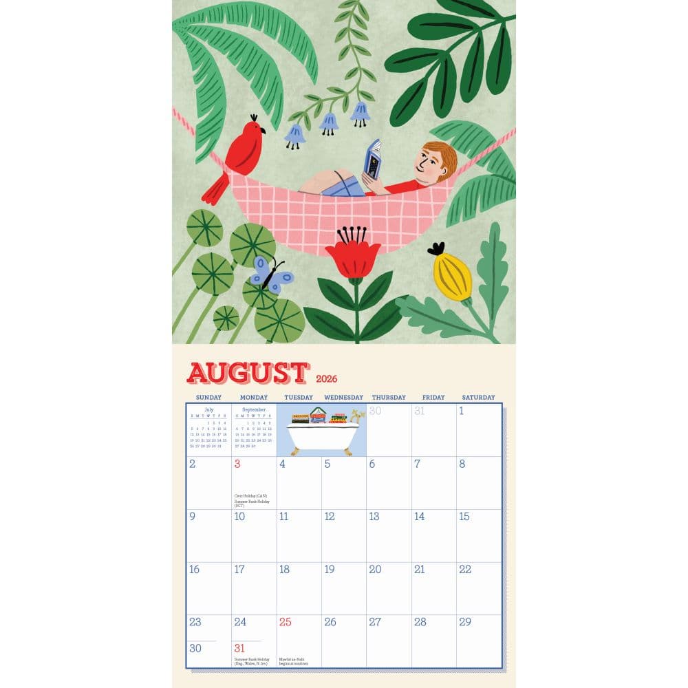 Book Nerd 2026 Mini Wall Calendar Fourth Alternate Image