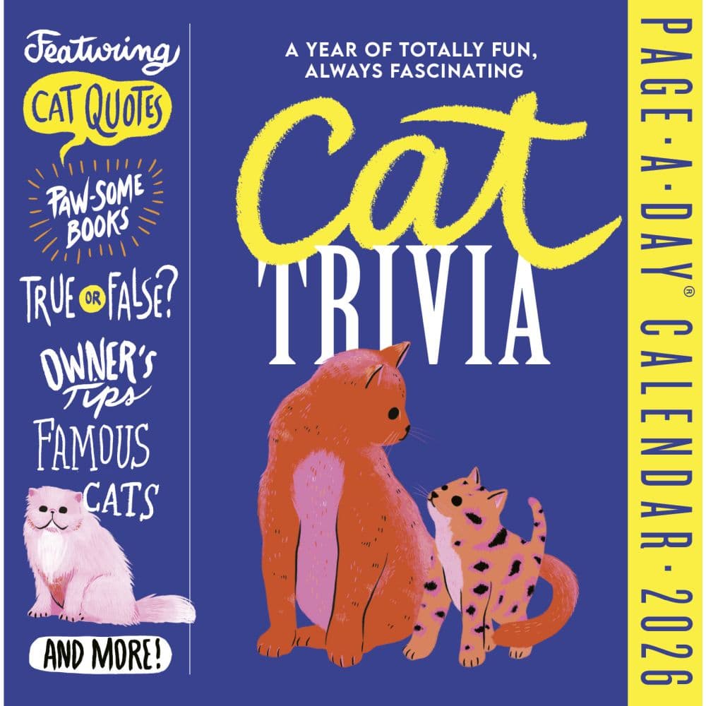 Cat Trivia 2026 Desk Calendar Fifth Alternate Image