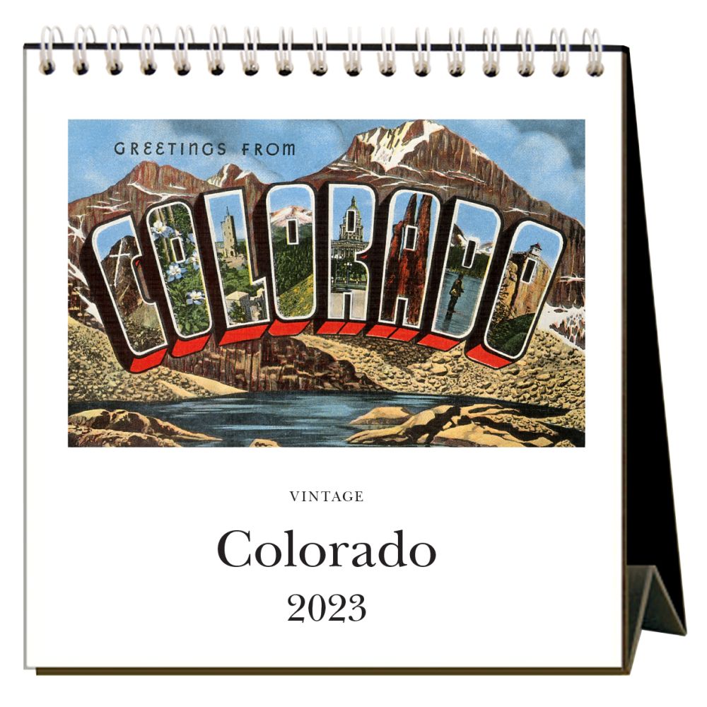 Found Image Press Colorado 2023 Desk Calendar