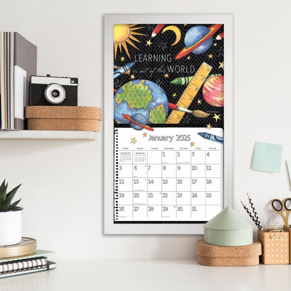 Schoolhouse by Susan Winget 2025 Wall Calendar