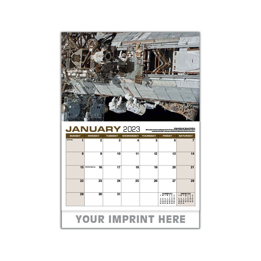 Space Earth 2023 Deluxe Wall Calendar - Calendars.com
