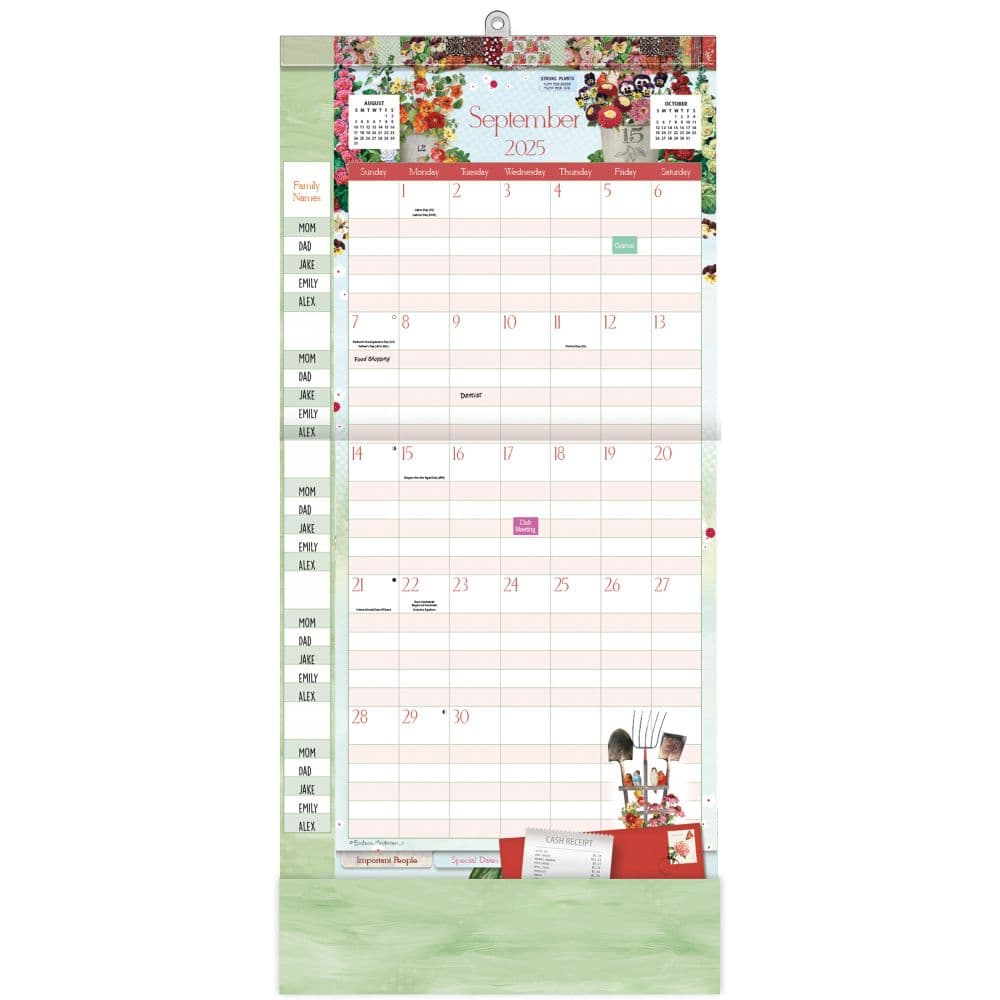 Botanical Gardens 2026 Plan It Plus Wall Calendar by Barbara Anderson First Alternate Image
