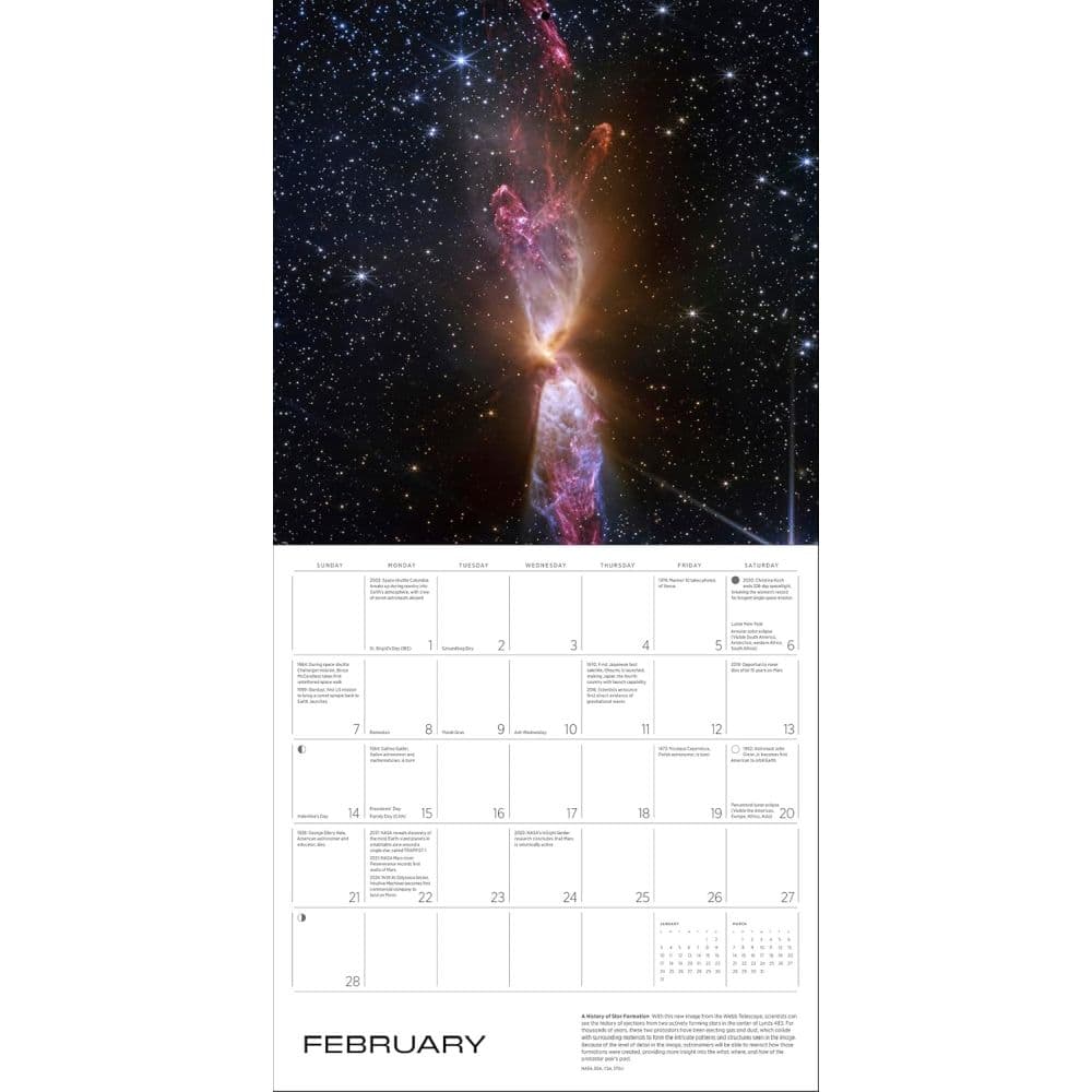 Space Hubble Telescope 2027 Wall Calendar Third Alternate Image