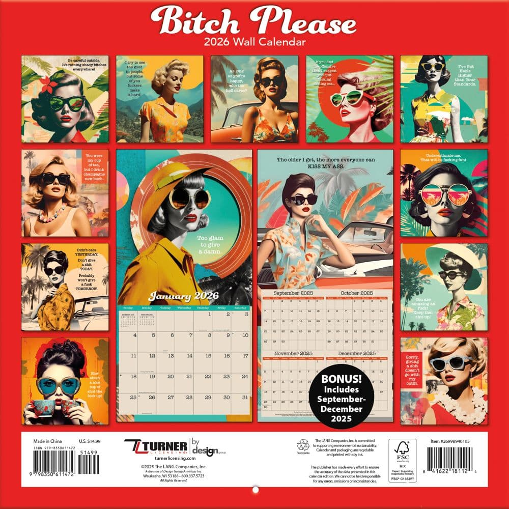 Bitch Please 2026 Wall Calendar_ALT1