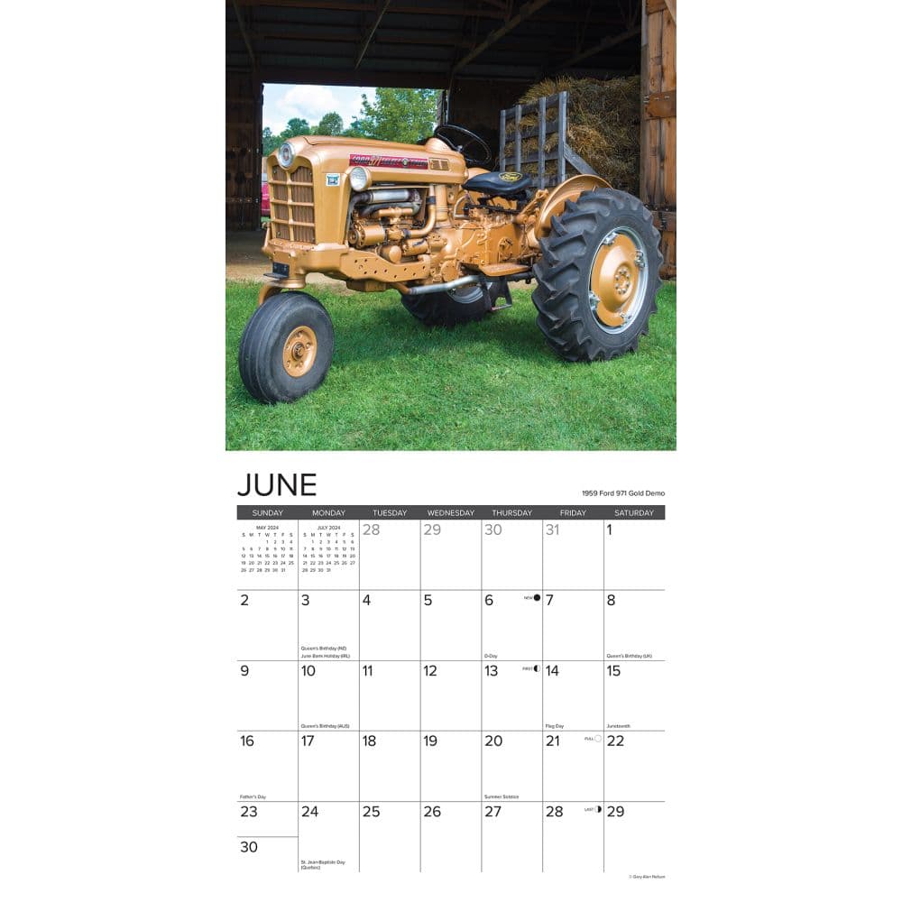 Tractors 2024 Wall Calendar