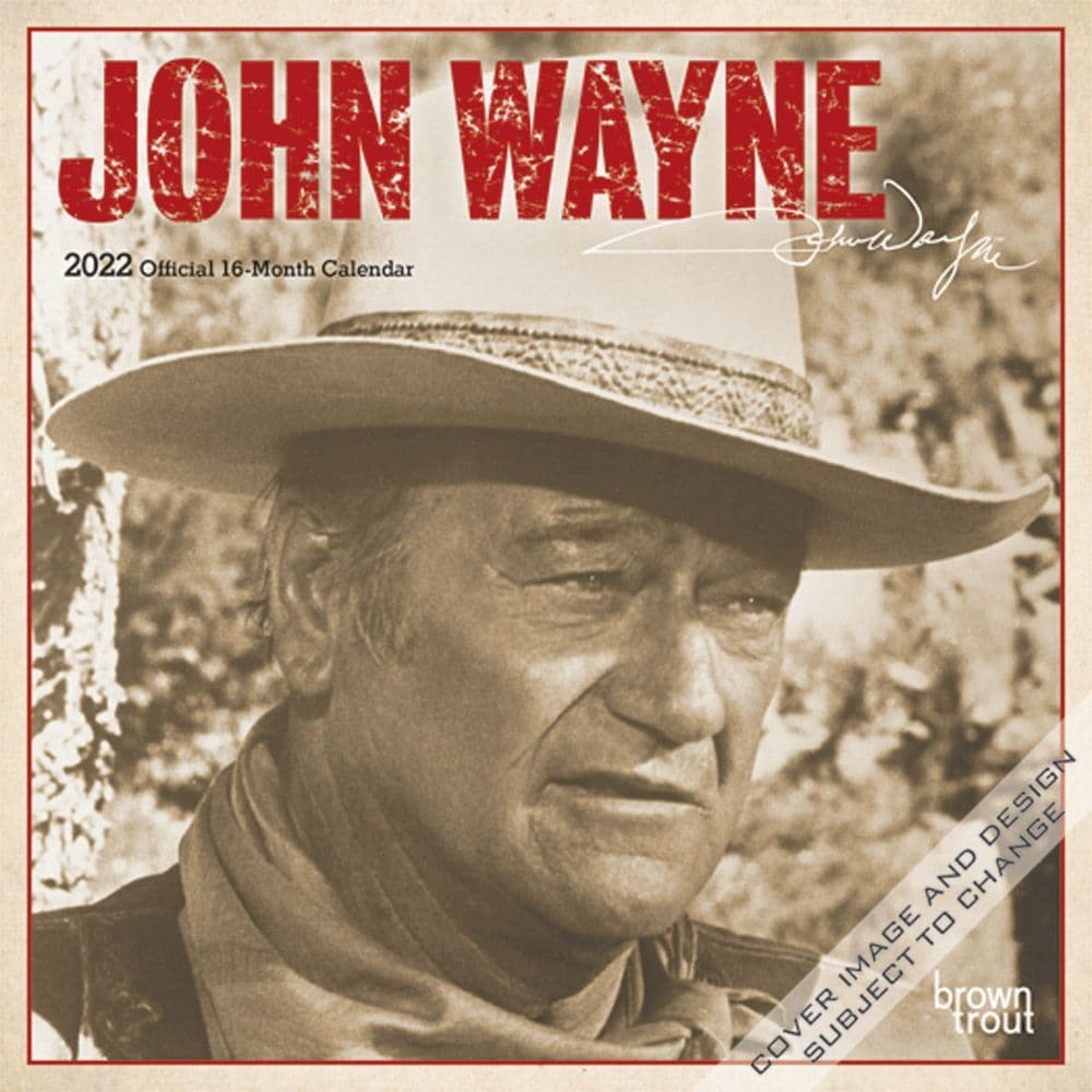 John Wayne 2022 Mini Wall Calendar