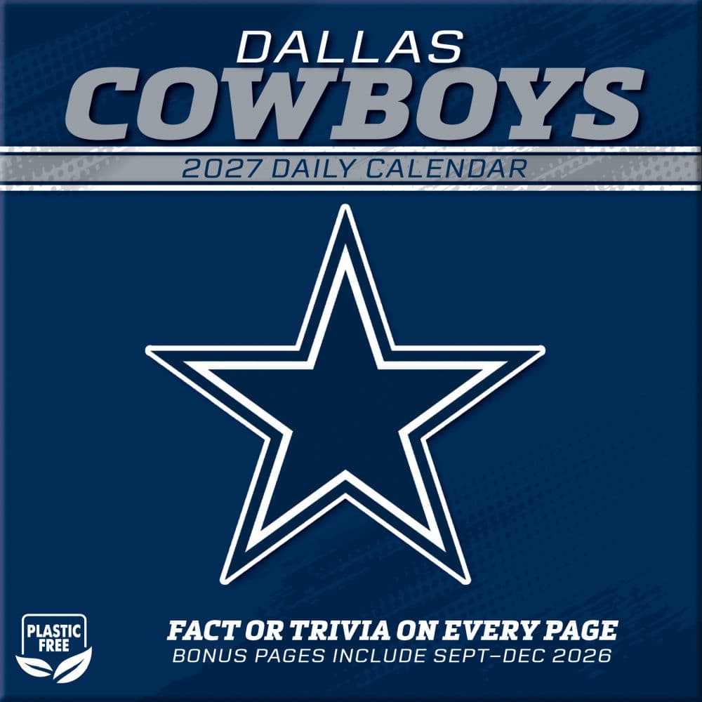 NFL Dallas Cowboys 2027 Desk Calendar First Alternate Image