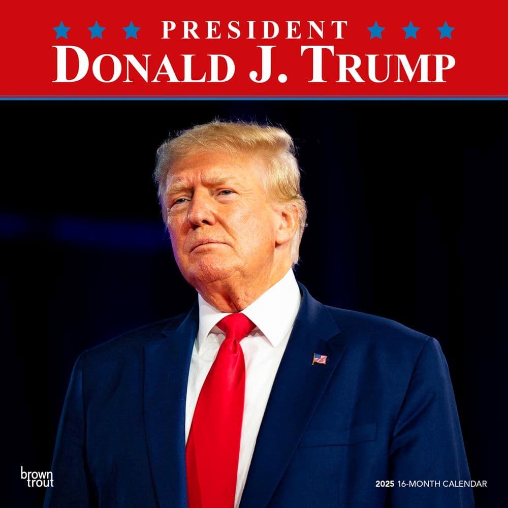 Trump President 2025 Wall Calendar Main Image