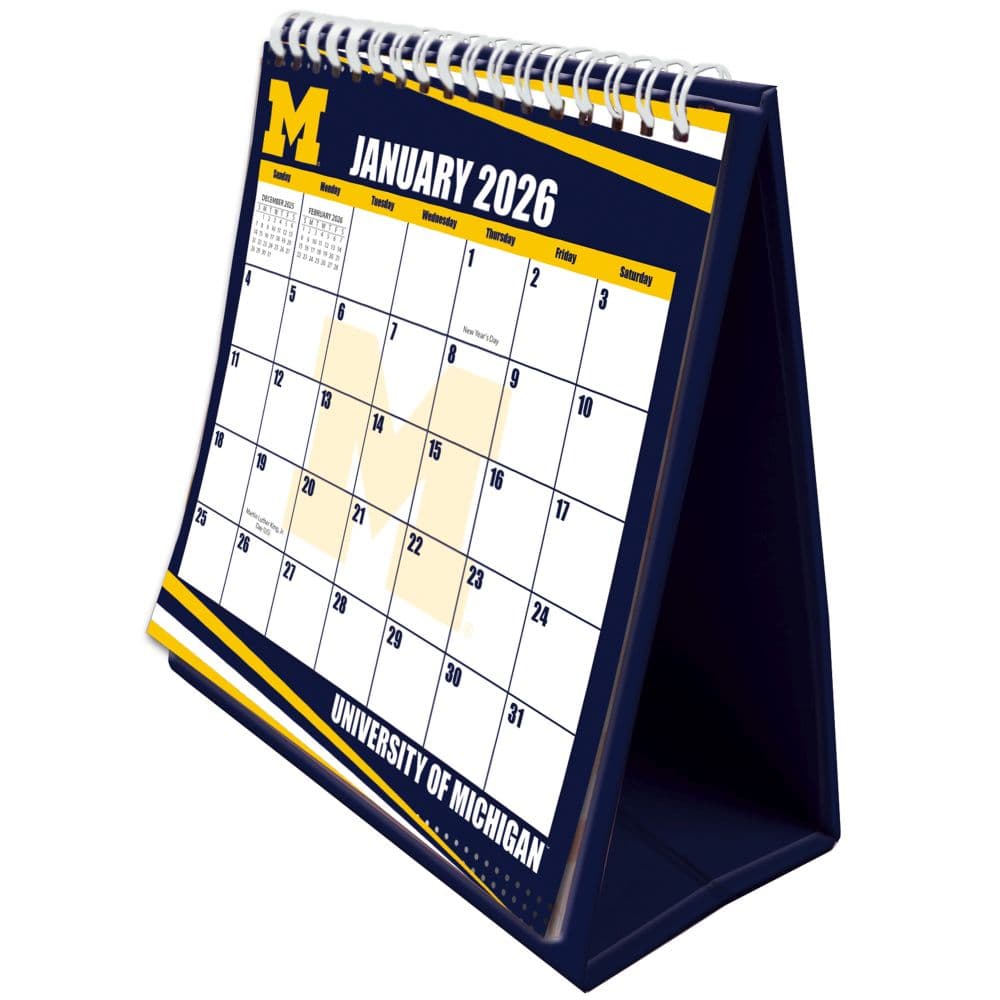 Michigan Wolverines 2026 Easel Desk Calendar First Alternate Image