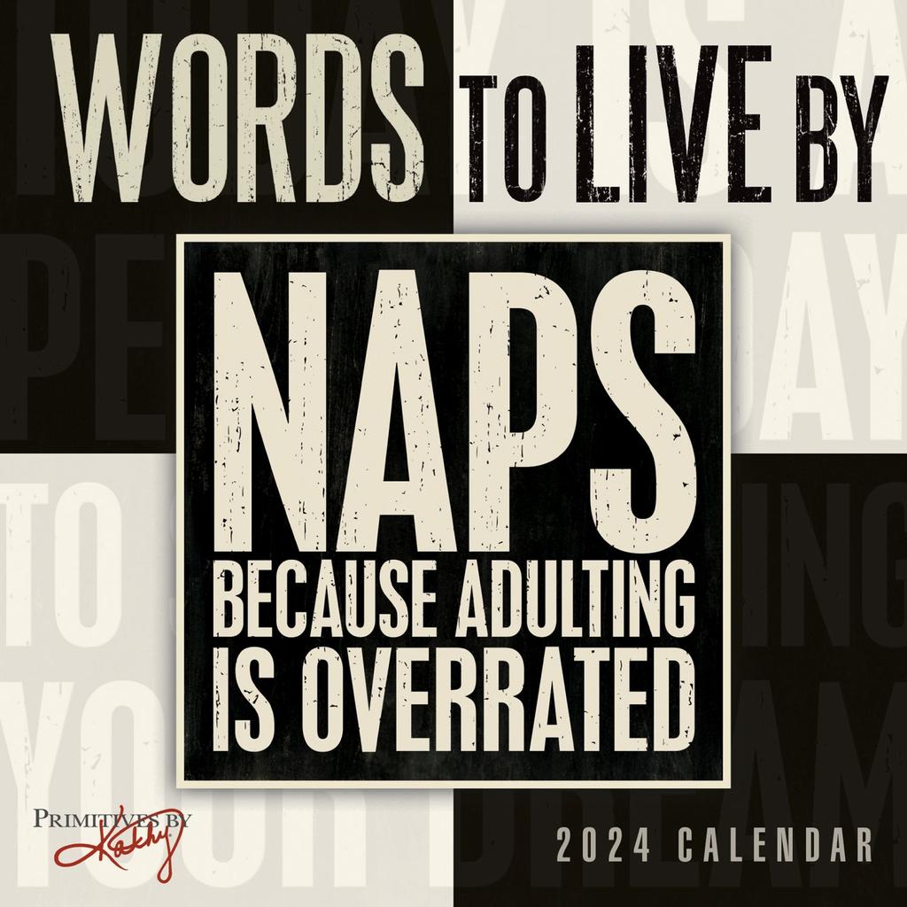 Words to Live By 2024 Mini Wall Calendar Main Image