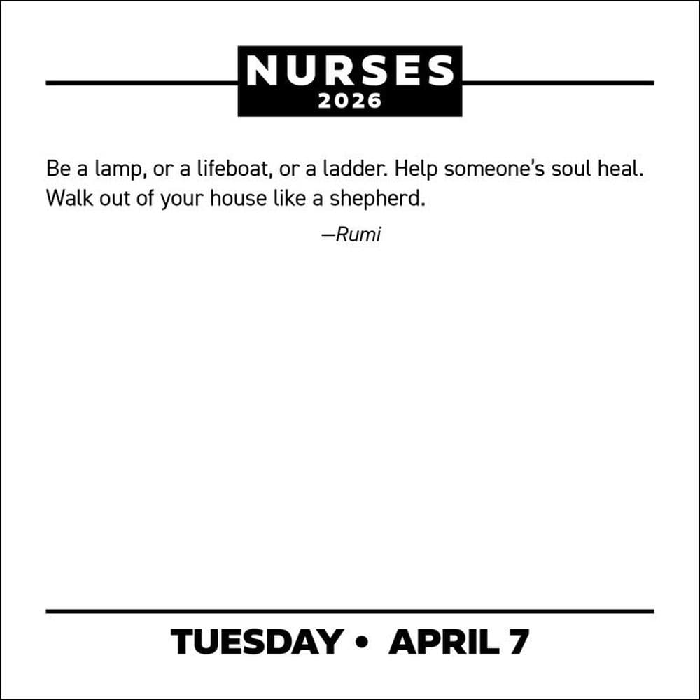 Nurses 2026 Desk Calendar Fourth Alternate Image