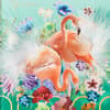 image Two Flamingos Collector's Edition Romance Friendship Card