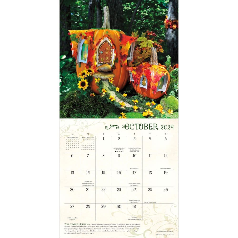 Faerie Houses 2024 Wall Calendar