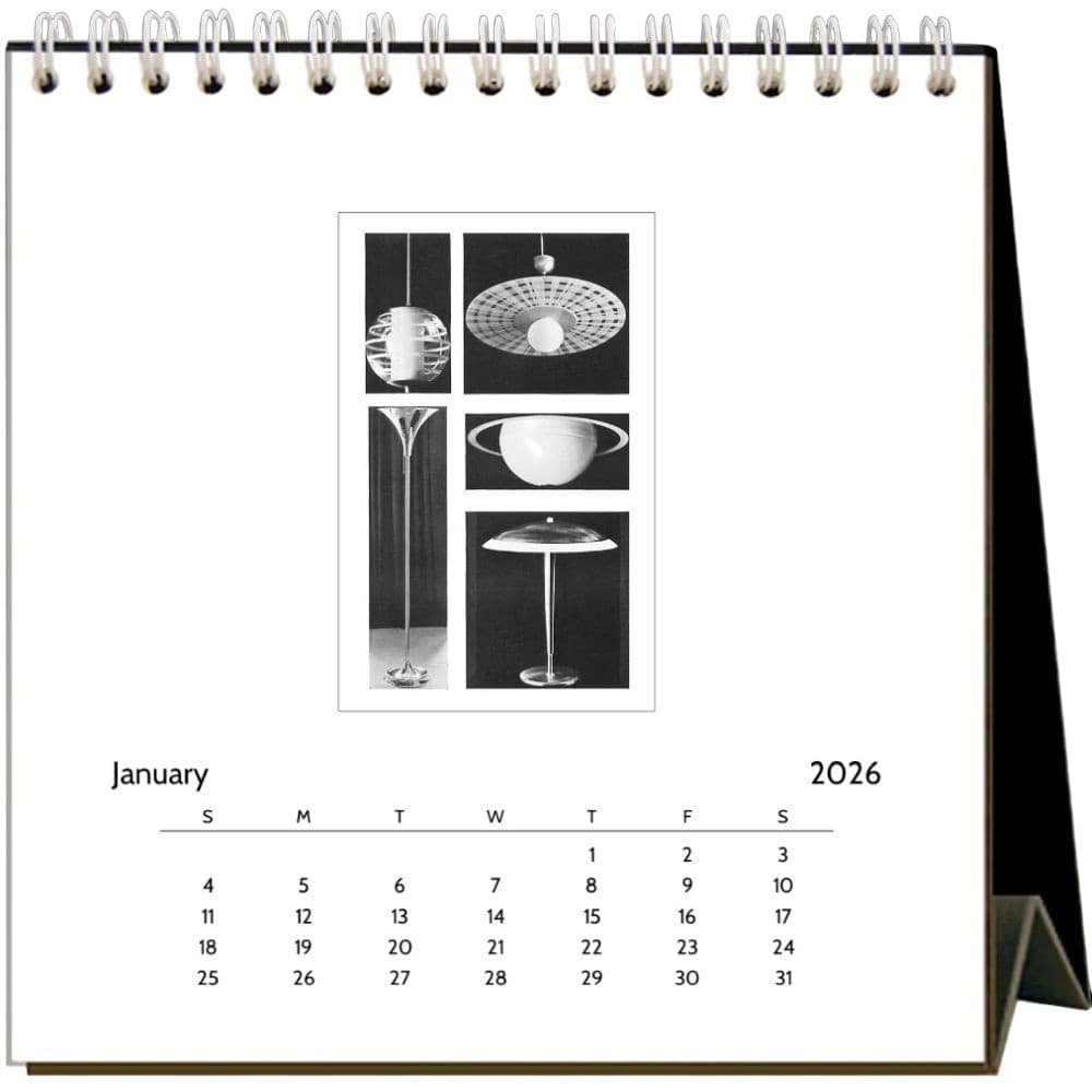 Mid-Century Modern 2026 Easel Desk Calendar Second Alternate Image