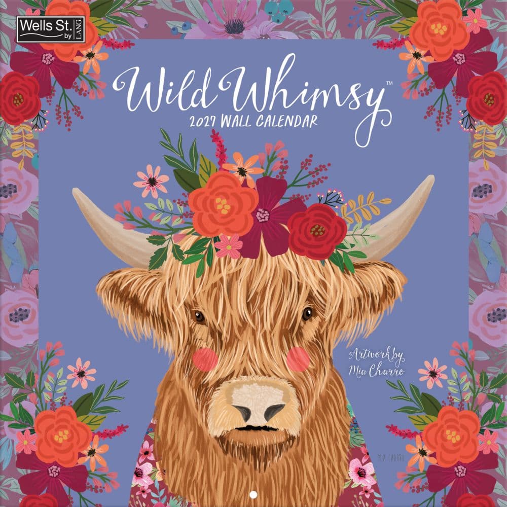 Wild Whimsy 2027 Wall Calendar by Mia Charro