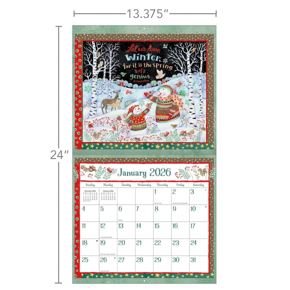 Simple Inspirations 2026 Wall Calendar by Debi Hron_ALT6