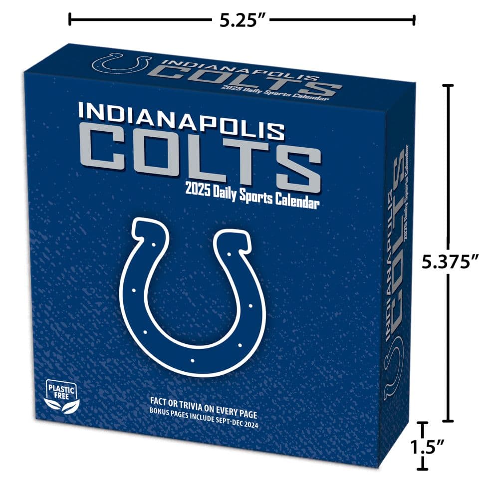 NFL Indianapolis Colts 2025 Desk Calendar Sixth Alternate Image width="1000" height="1000"