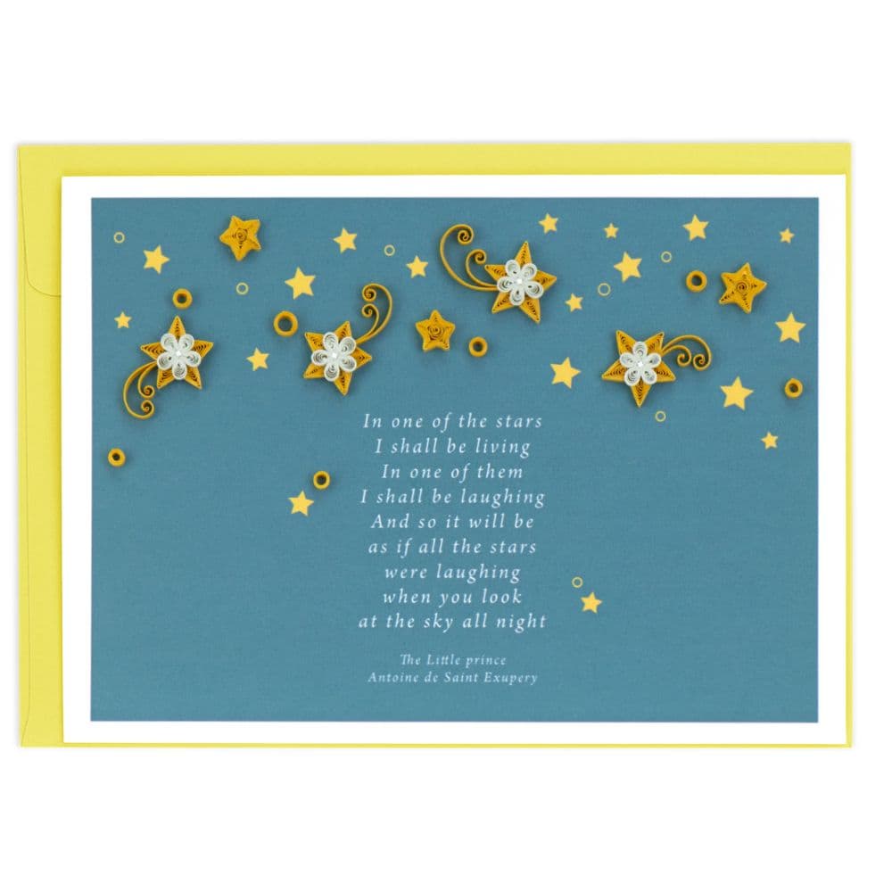 Little Prince Quilling Sympathy Card Main Product Image width="1000" height="1000"