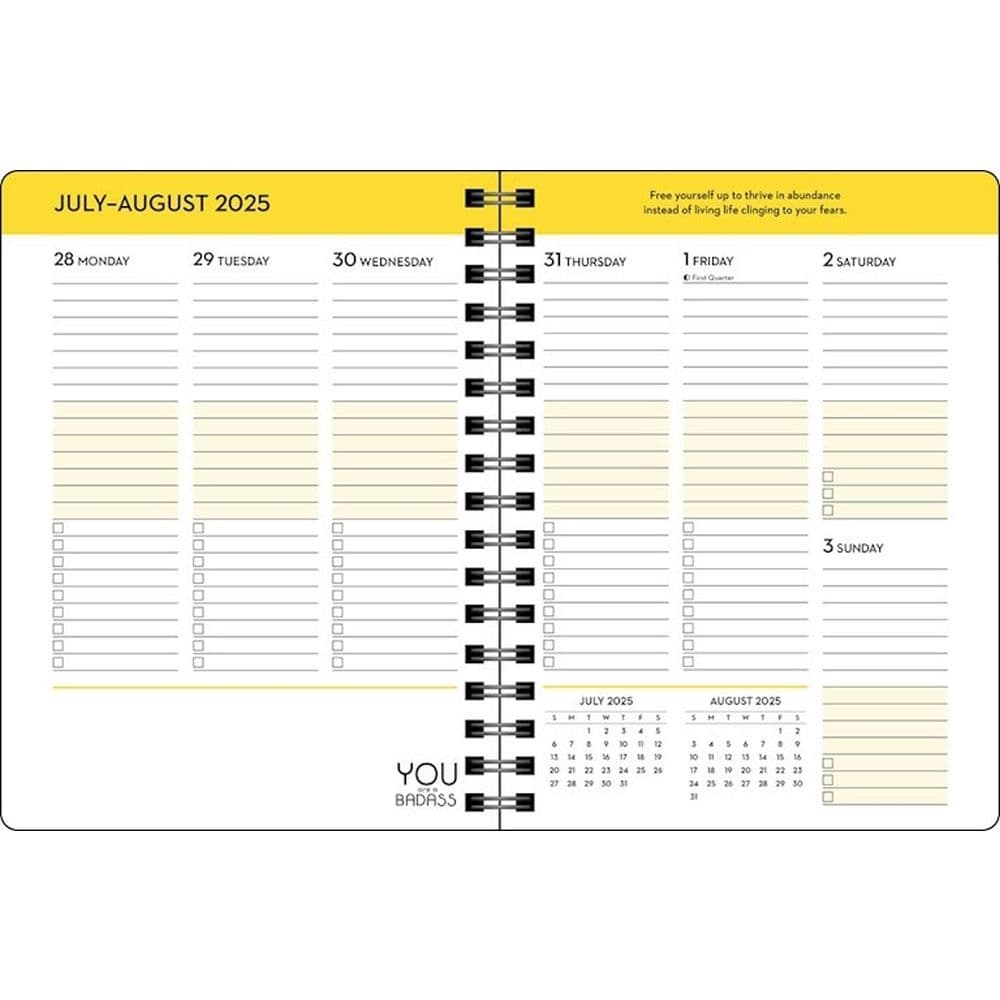 You Are a Badass 2026 Planner Fourth Alternate Image
