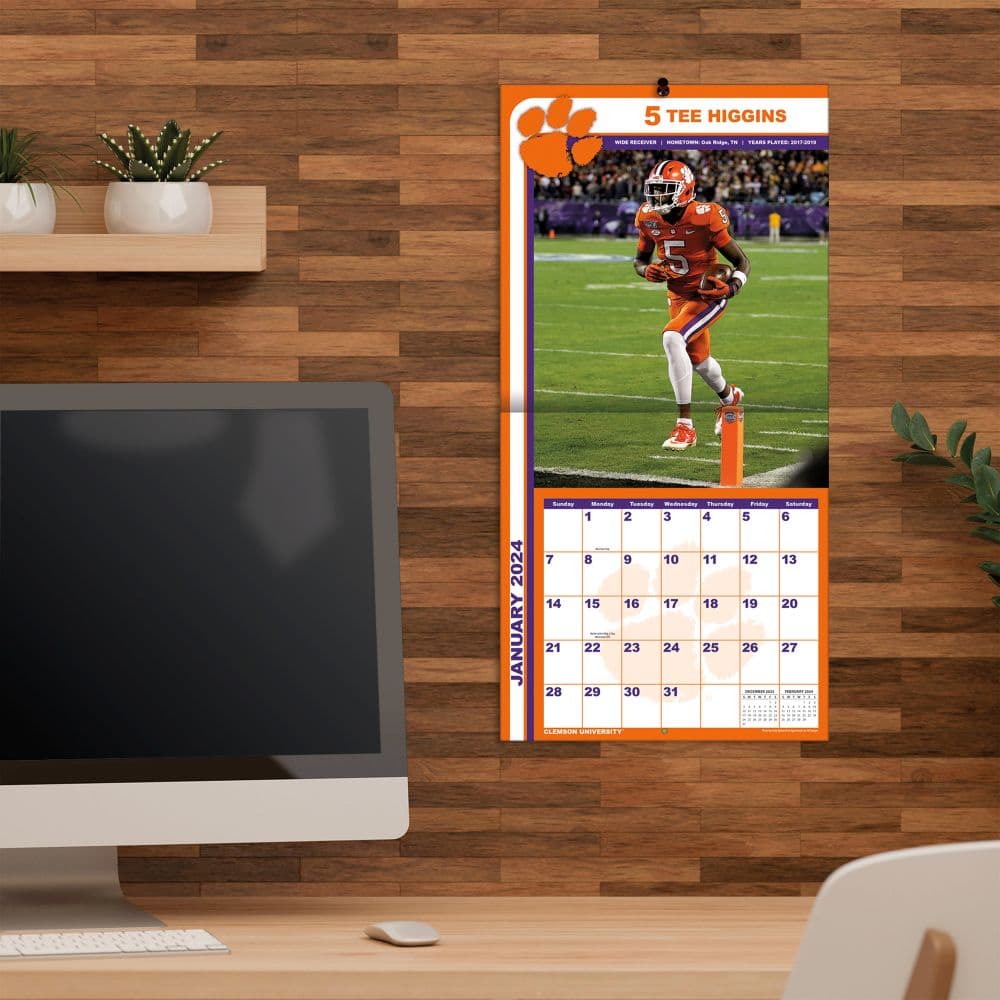 Clemson Tigers 2024 Mini Wall Calendar