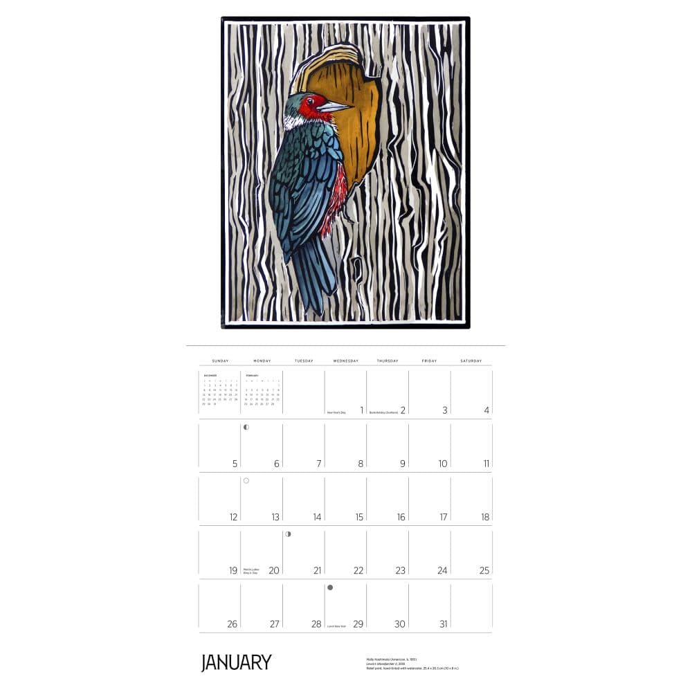 Hashimoto Birds 2025 Wall Calendar Second Alternate Image width="1000" height="1000"