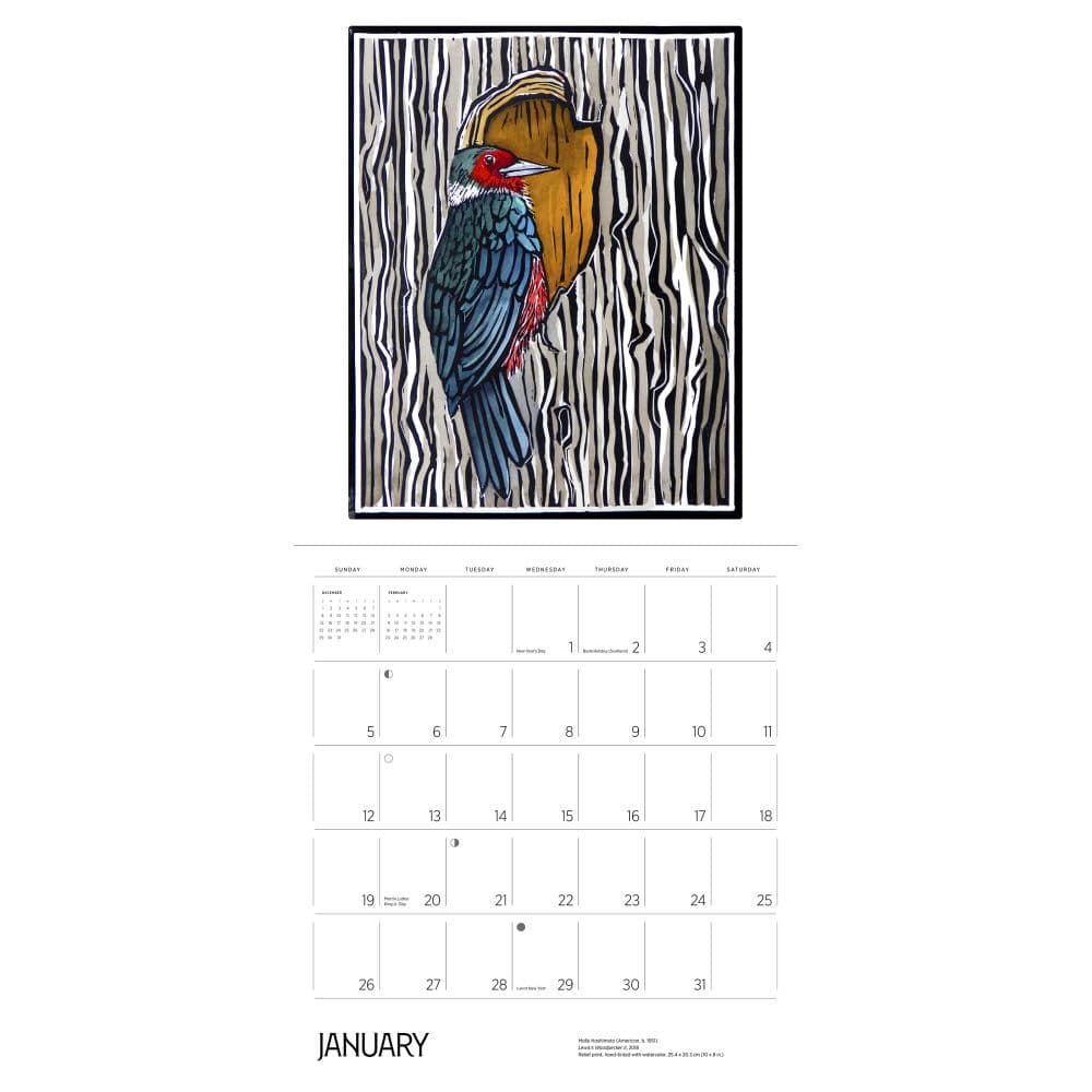 Hashimoto Birds 2025 Wall Calendar Second Alternate Image width="1000" height="1000"