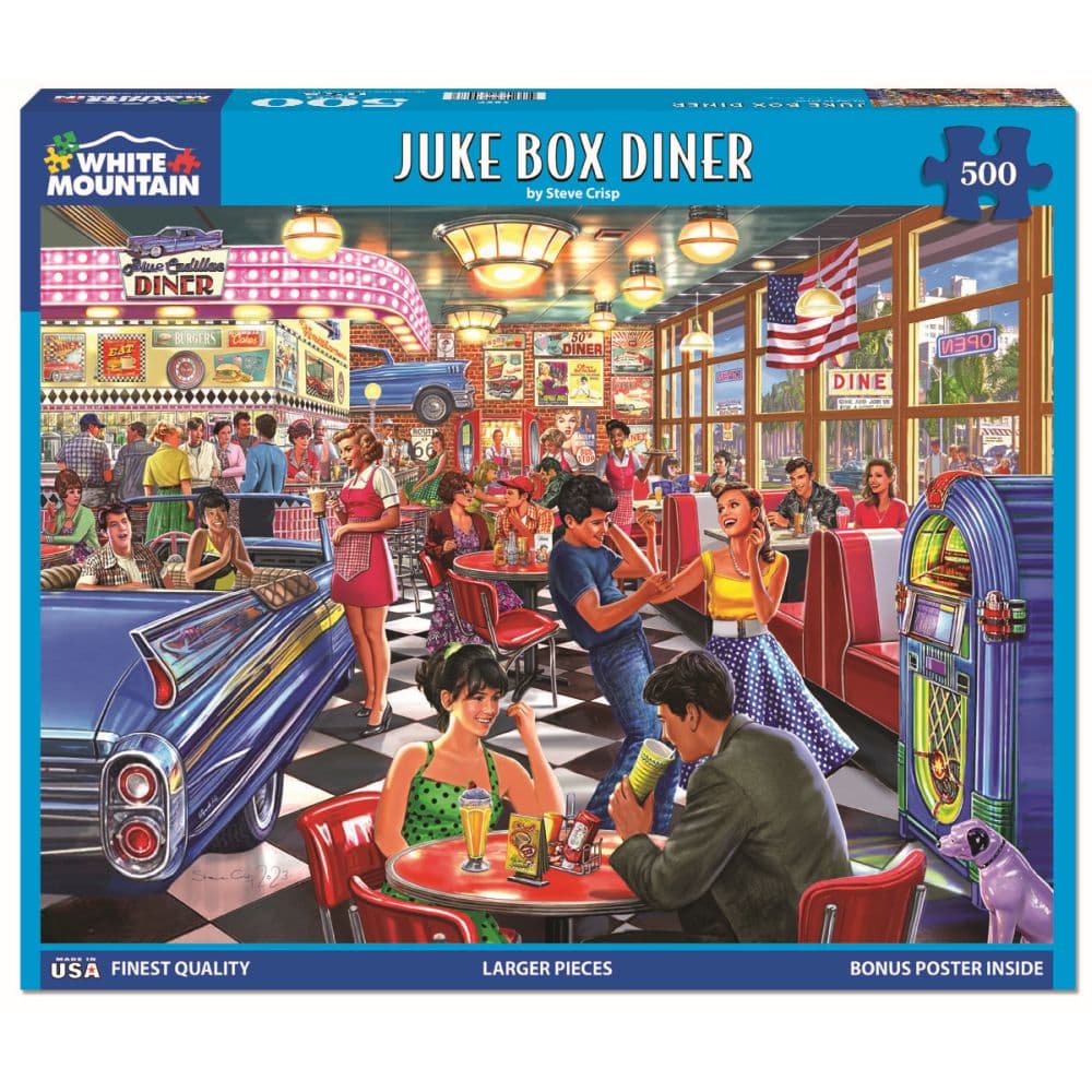 Juke Box Diner 500 Piece Puzzle Main Product Image