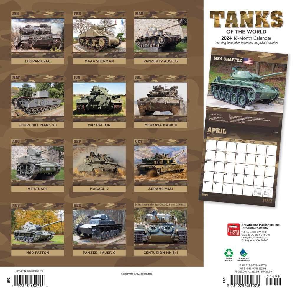 Tanks Of The World 2024 Wall Calendar First Alternate Image width=&quot;1000&quot; height=&quot;1000&quot;