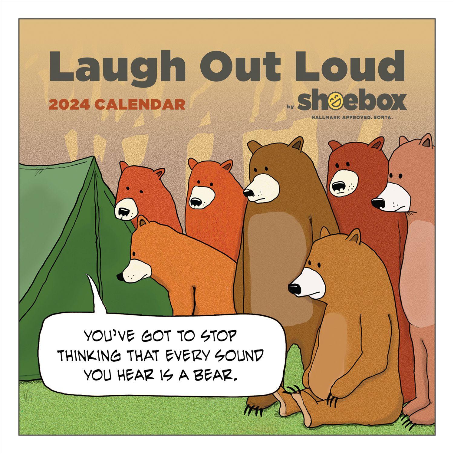 Laugh Out Loud by Shoebox 2024 Wall Calendar