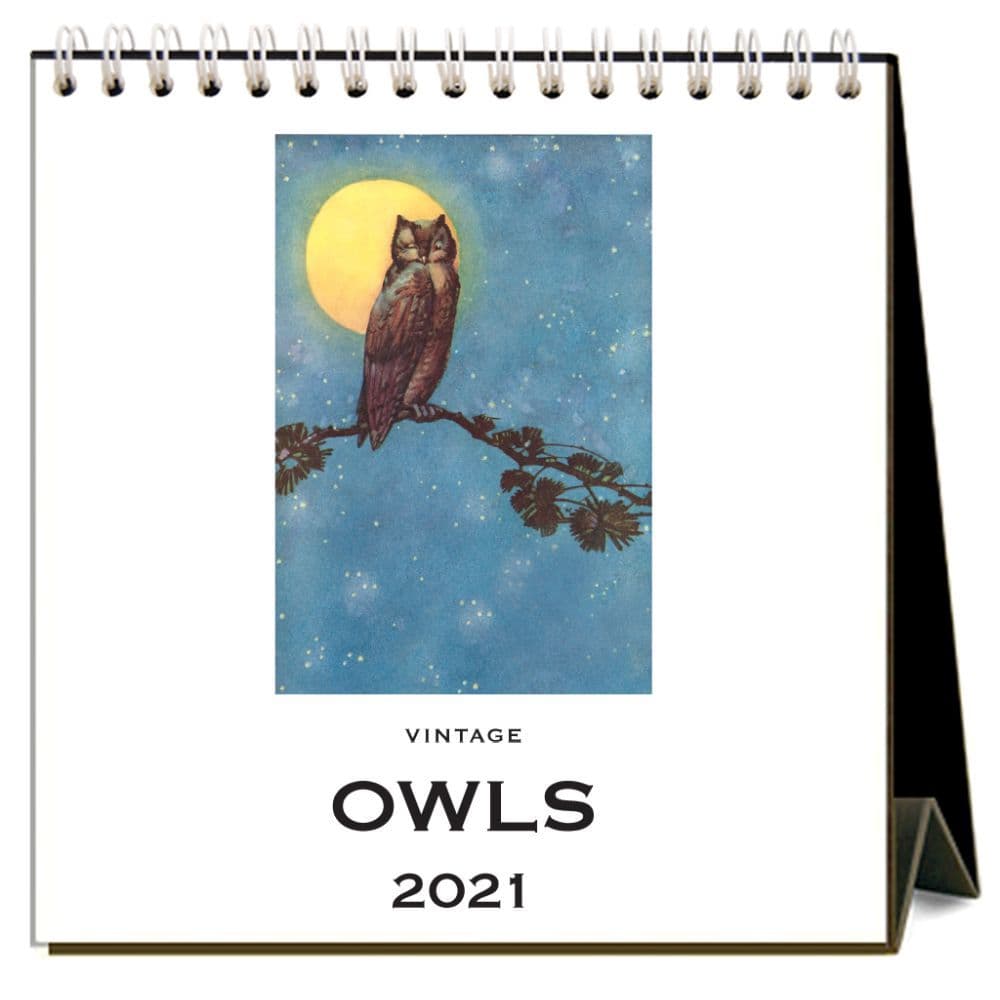 Owls Easel Calendar