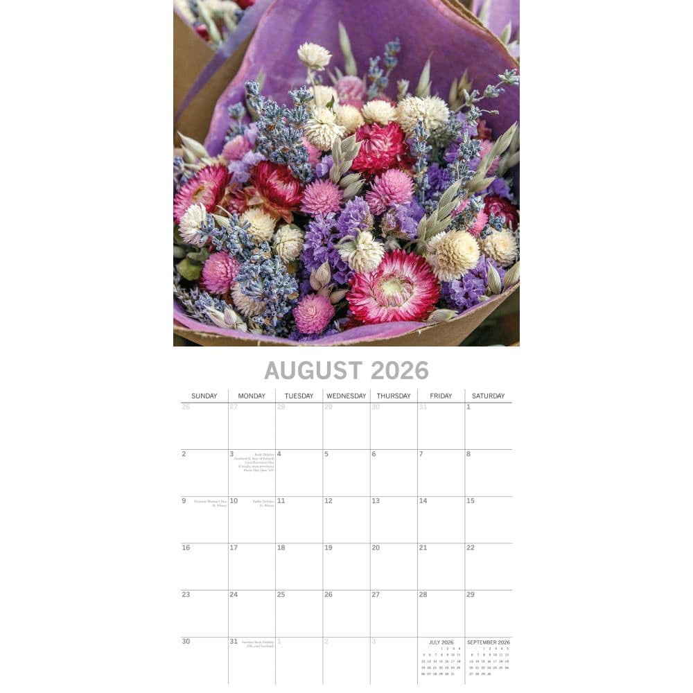 Dried Flowers 2026 Wall Calendar Third Alternate Image