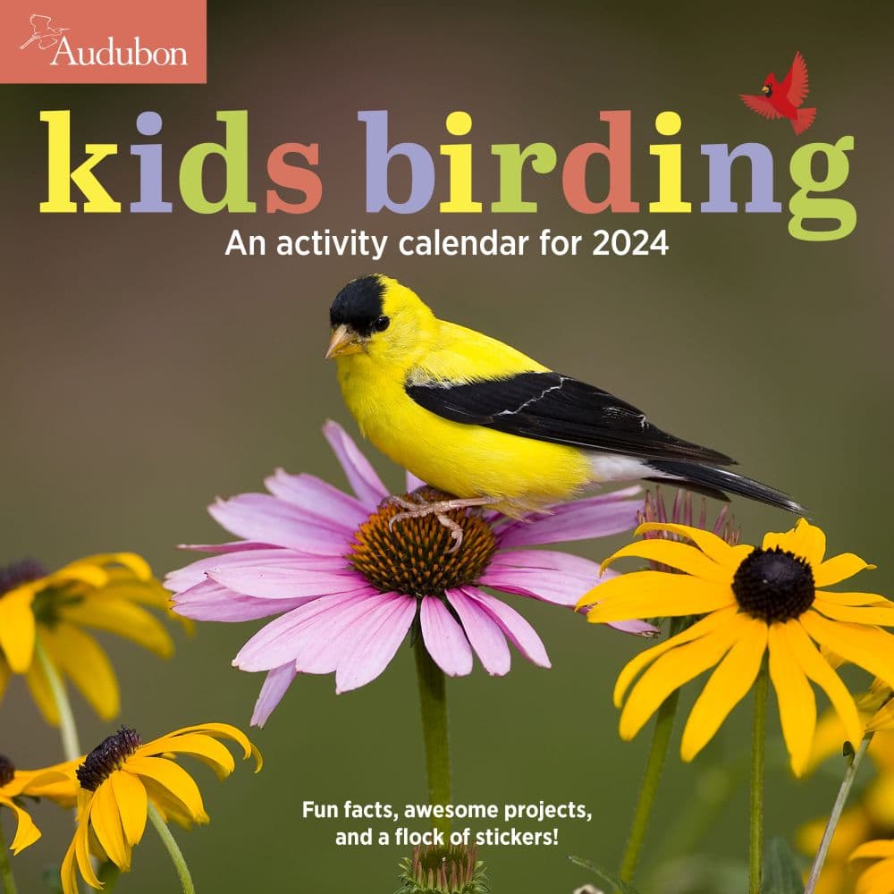 Audubon Kids Birding 2024 Wall Calendar Main Product Image width=&quot;1000&quot; height=&quot;1000&quot;