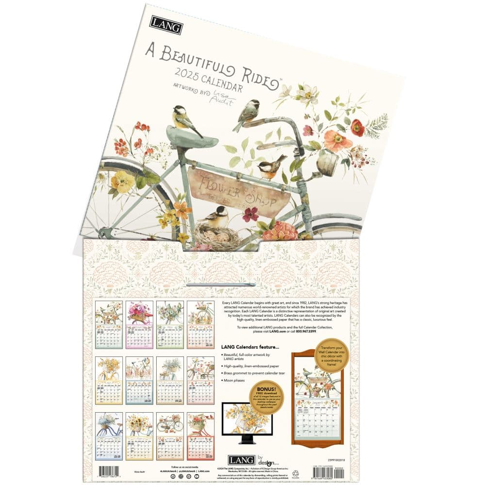 A Beautiful Ride by Lisa Audit 2025 Wall Calendar