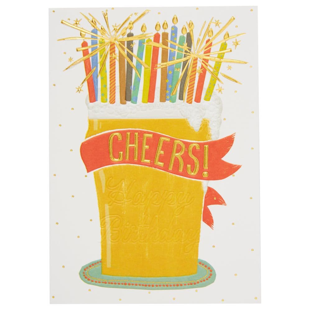 Beer Stein with Sparkles Birthday Card First Alternate Image width=&quot;1000&quot; height=&quot;1000&quot;