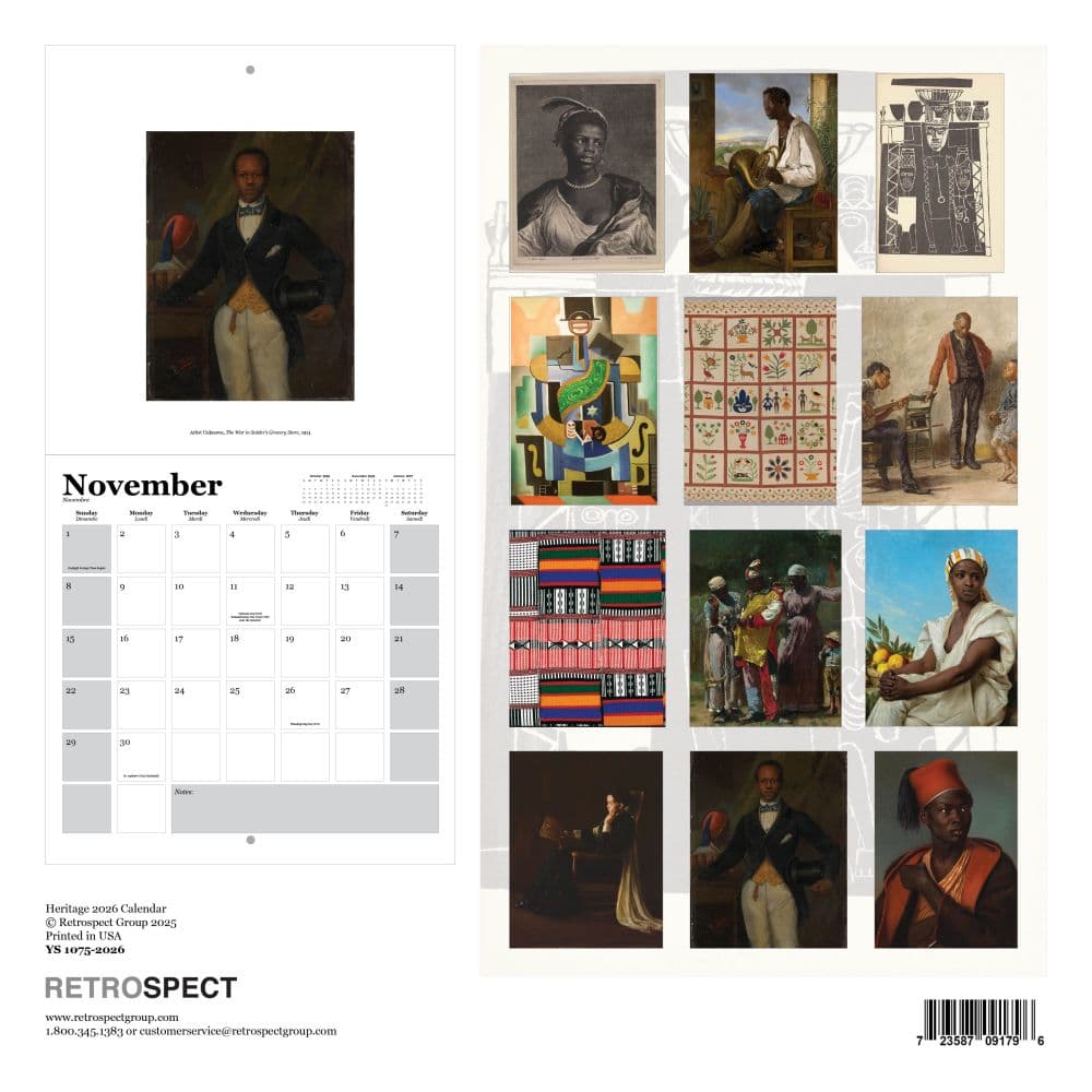 Heritage Square 2026 Wall Calendar First Alternate Image