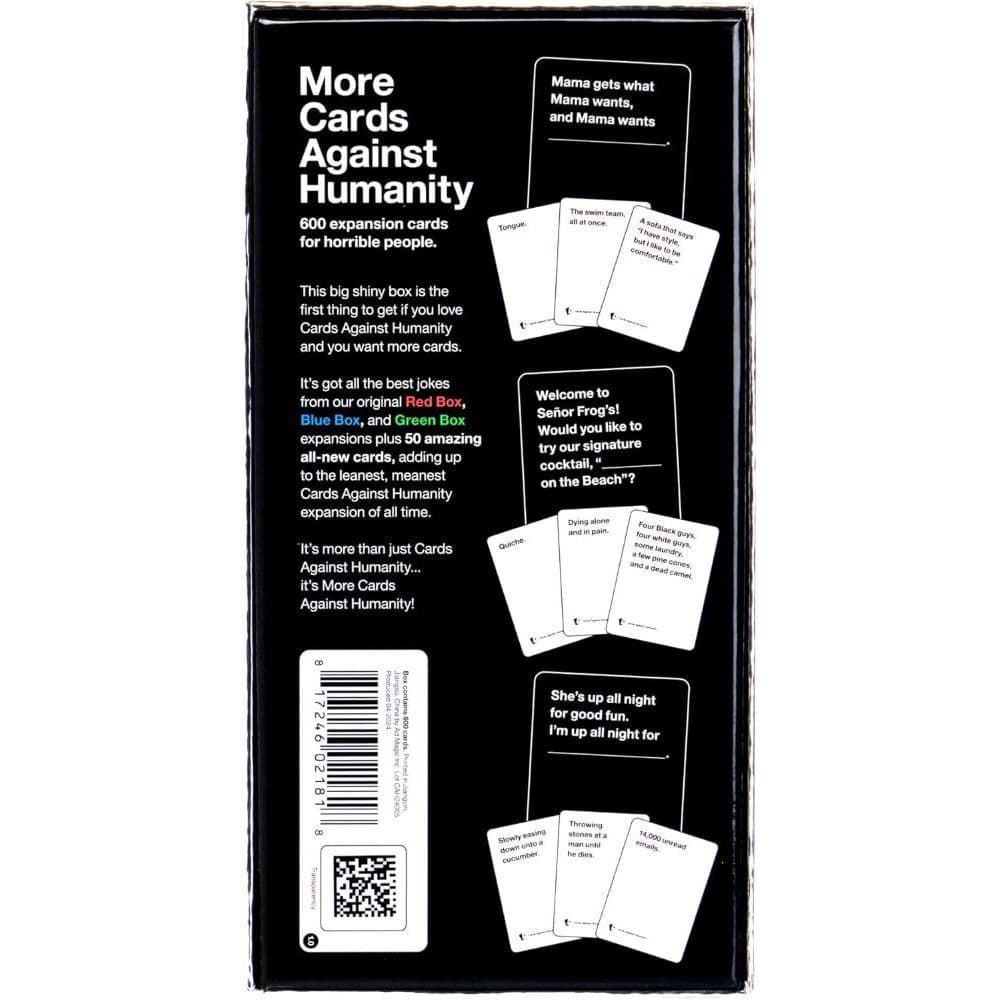 Cards Against Humanity More Cards 600-Card Expansion First Alternate Image