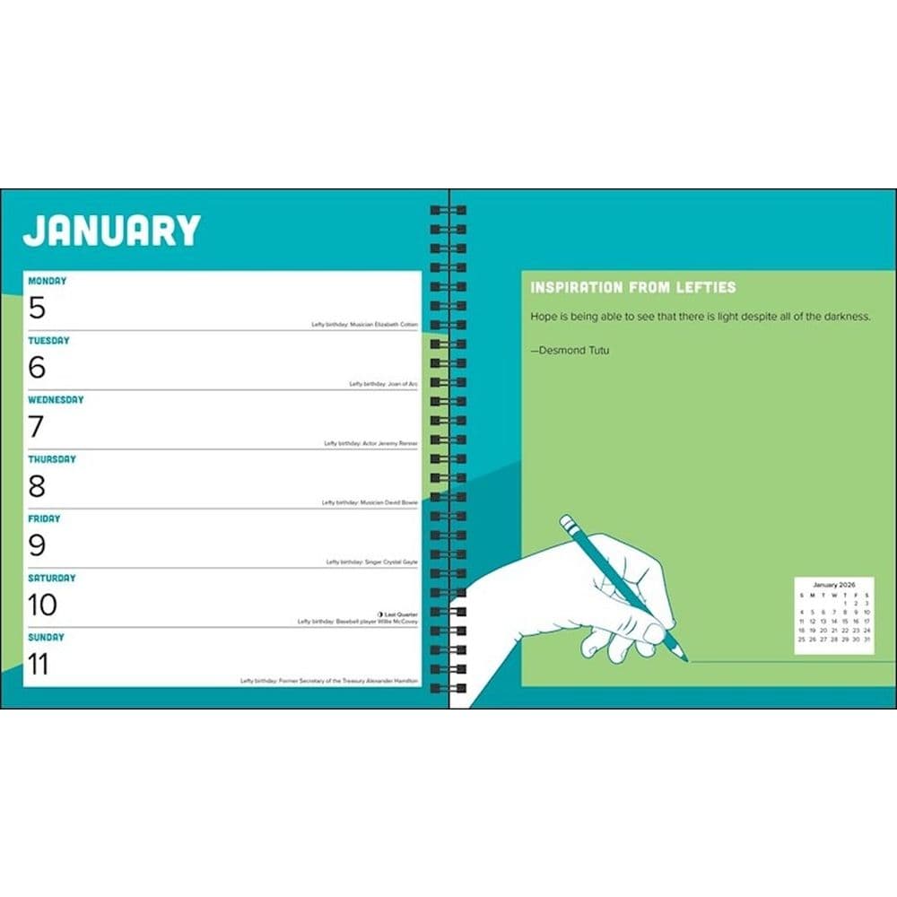 Left Handers 2026 Engagement Planner Third Alternate Image