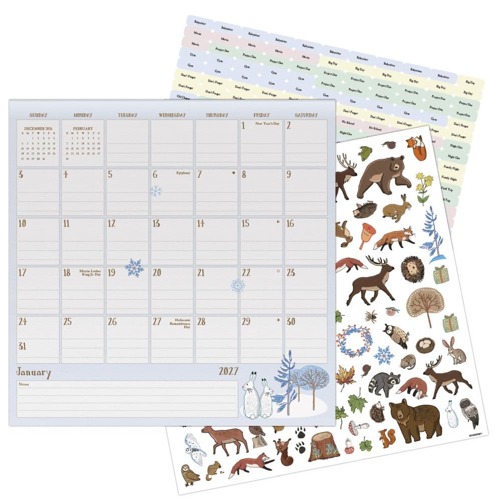 Animals Family 2027 Magnetic Desk Calendar Eighth Alternate Image