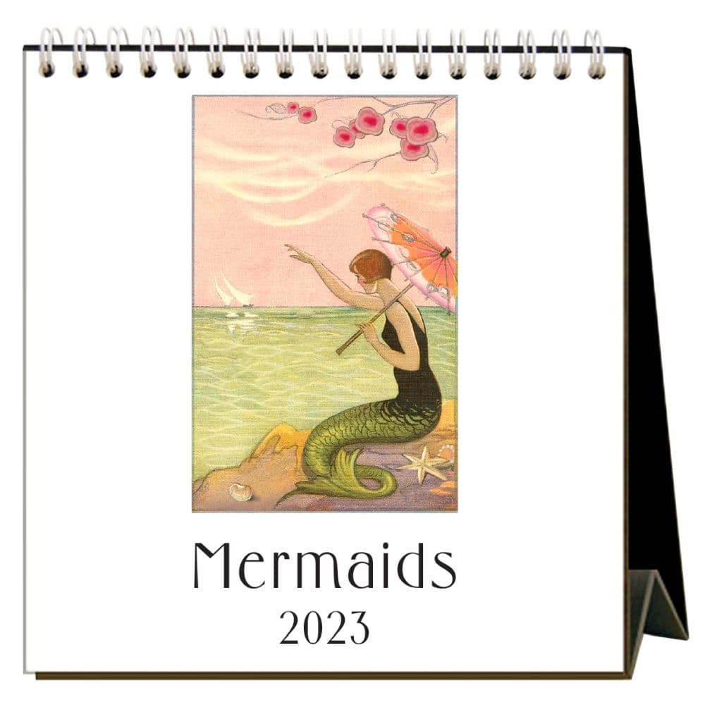 Found Image Press Mermaids 2023 Desk Calendar