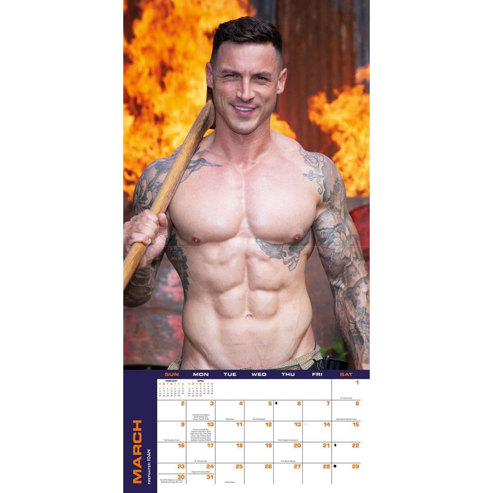 Firefighters 2025 Wall Calendar Second Alternate Image width="1000" height="1000"