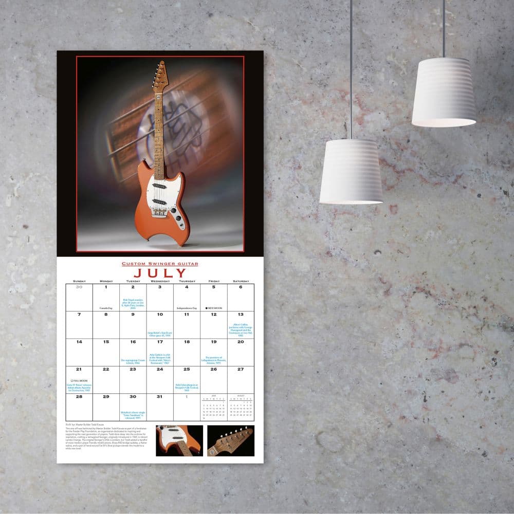 Fender Guitar 2024 Wall Calendar