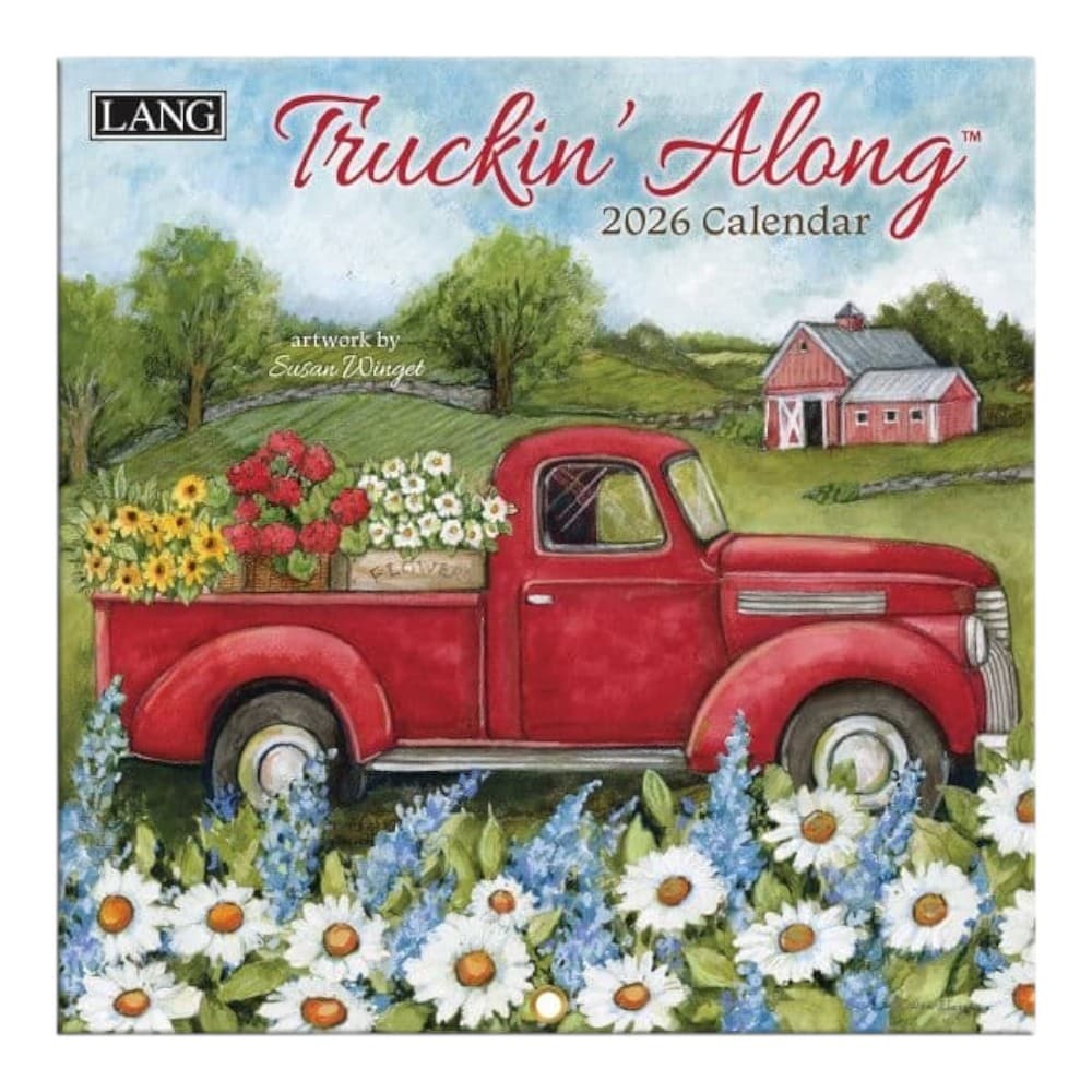 Truckin Along 2026 Mini Wall Calendar by Susan Winget Main Product Image