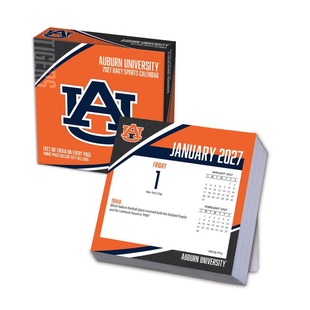 image Auburn Tigers 2027 Desk Calendar Main Product Image