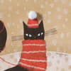 image Kitty in Scarf 10 Count Boxed Christmas Cards