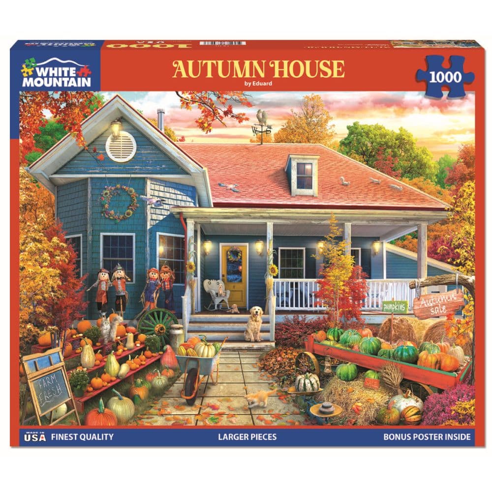 Autumn House 1000 Piece Puzzle Main Product Image
