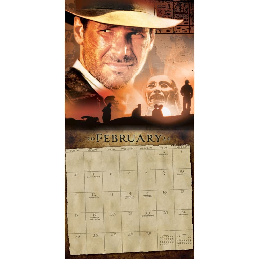 Indiana Jones Classic 2024 Wall Calendar