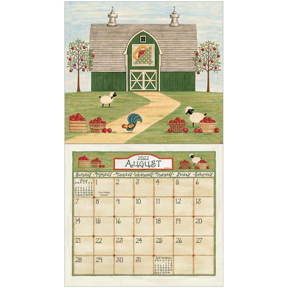 Farmhouse Quilts 2022 Wall Calendar Calendars Com