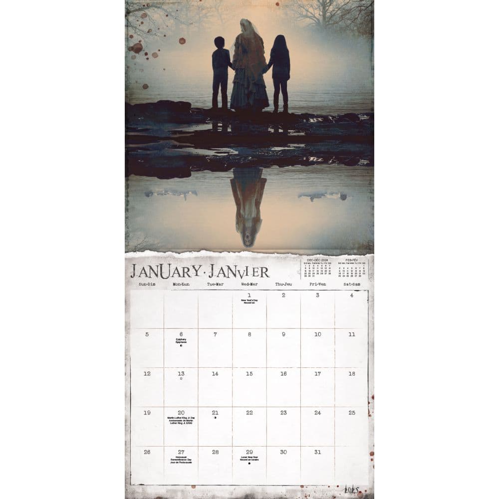 Horror Collection- French 2025 Wall Calendar Alt2