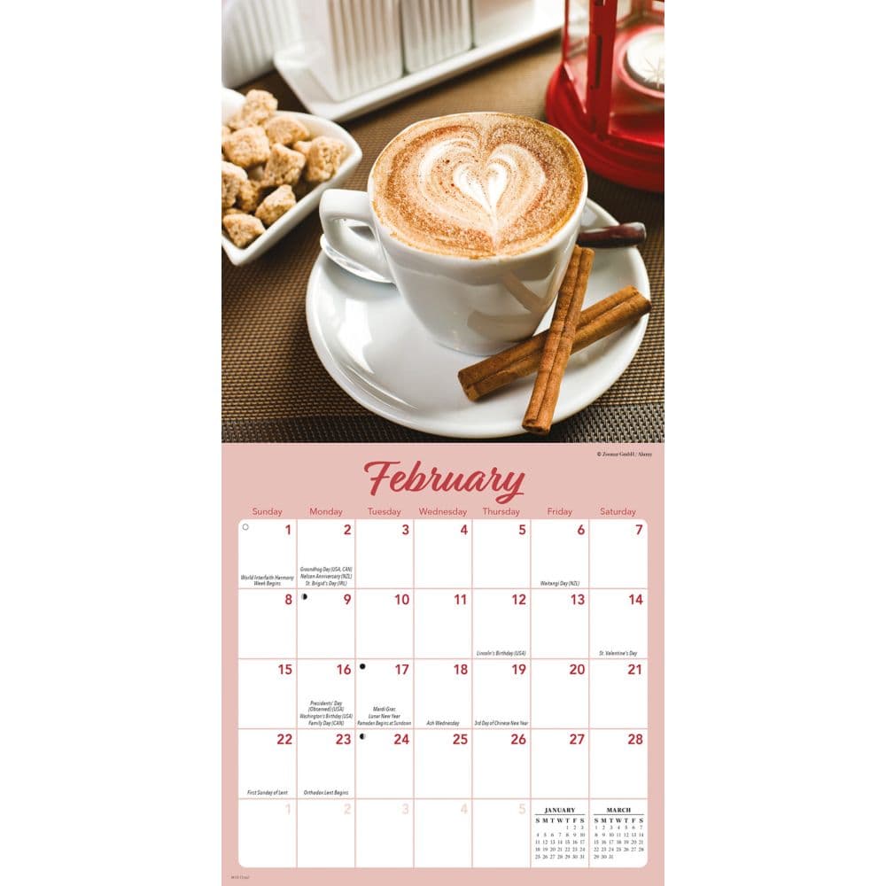 Coffee Special Value 2026 Mini Wall Calendar Second Alternate Image